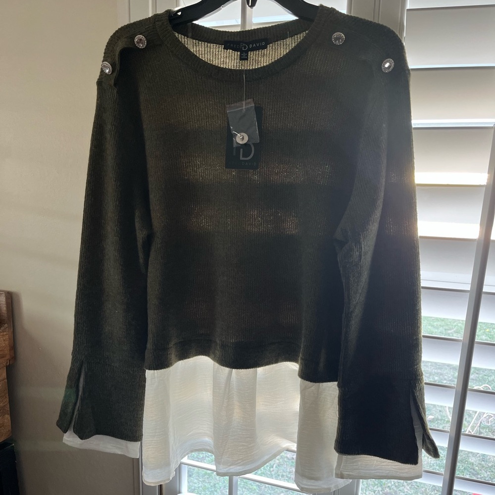 🌹FRED DAVID🌹Pullover Sweater      NWOT